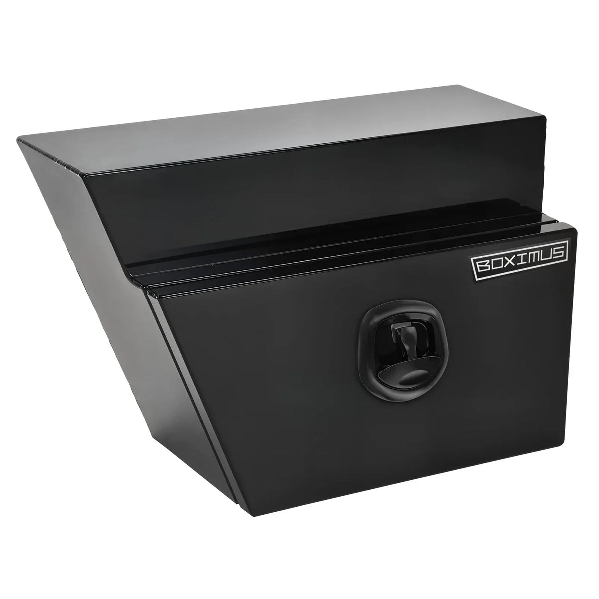 Under Tray Tool Box Underbody Pair Set 600mm Black Aluminium