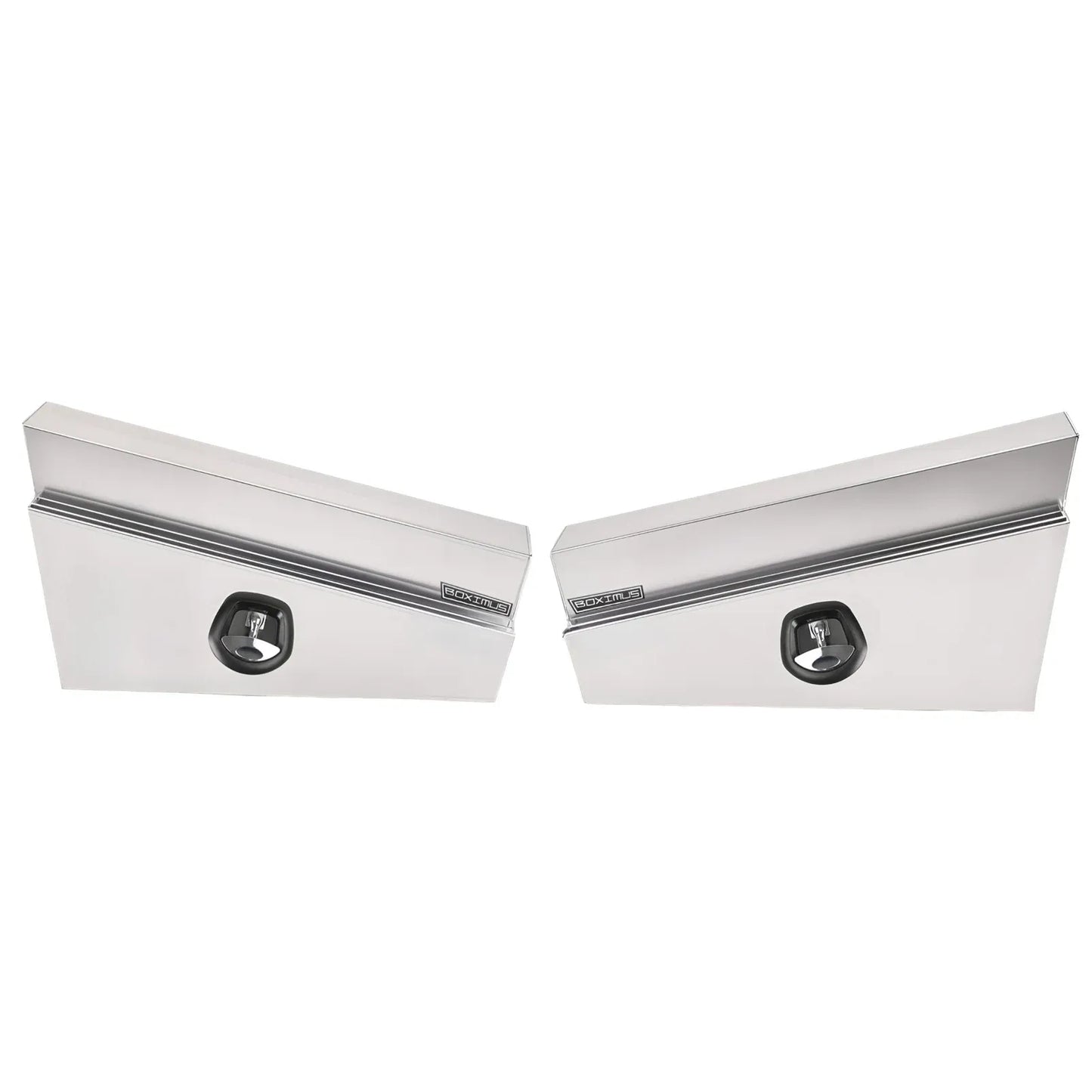 Aluminium Under Tray Tool Box Pair Set Underbody