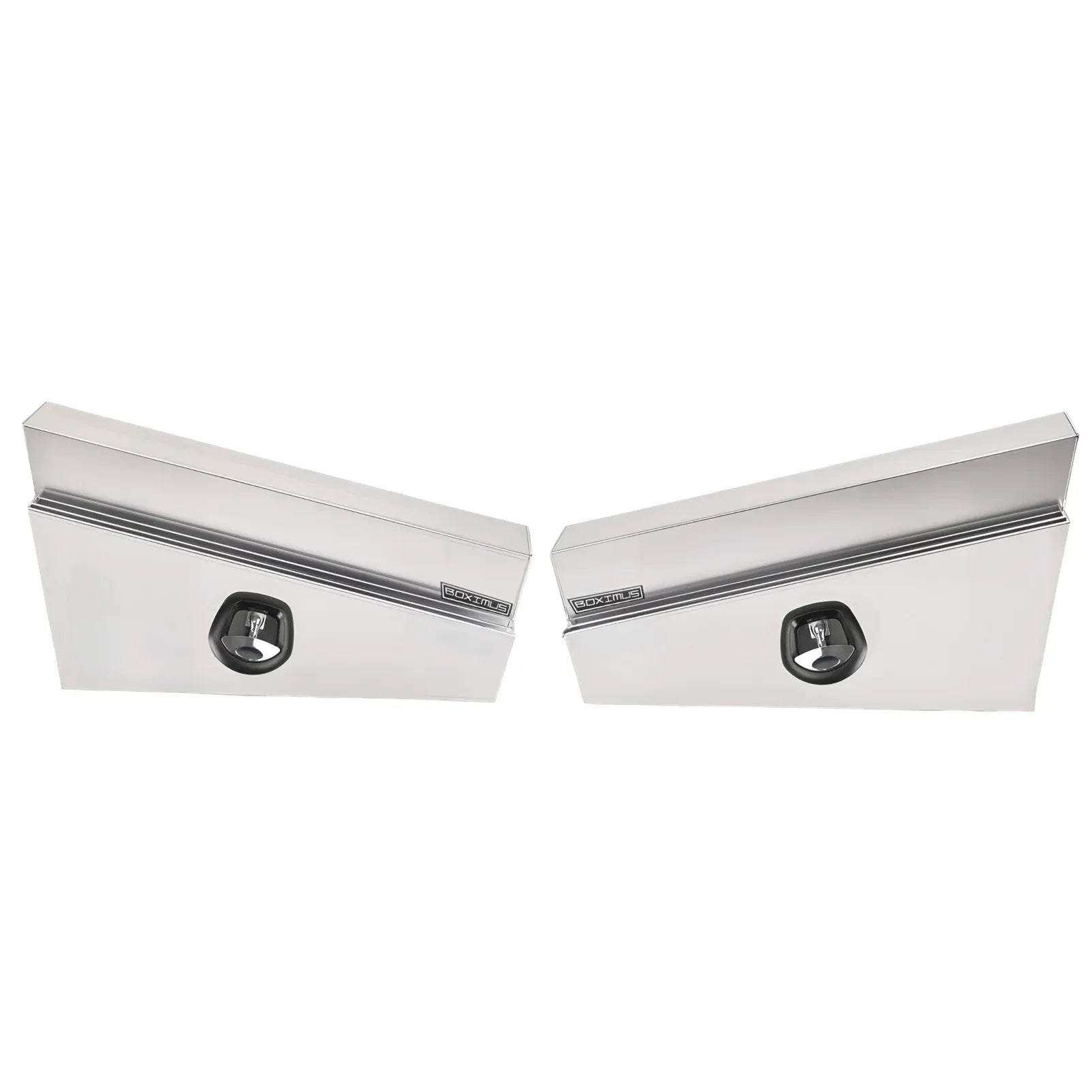 Aluminium Under Tray Tool Box Pair Set Underbody