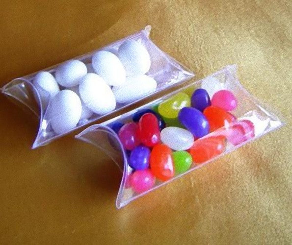 50 Pack Pillow Rectangle Shaped Gift Box - Wedding or Product Bomboniere Jewelry Gift Party Favor Candy Chocolate Soap Box