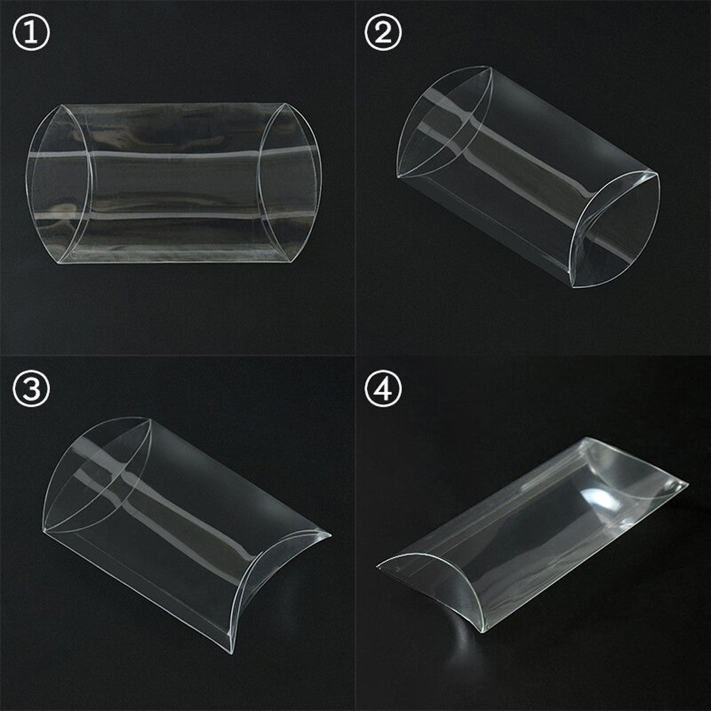 50 Pack Pillow Rectangle Shaped Gift Box - Wedding or Product Bomboniere Jewelry Gift Party Favor Candy Chocolate Soap Box