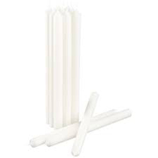 50 Pack White Wax 20cm Taper Church Vigil Candelabra Candle - 2cm Wide