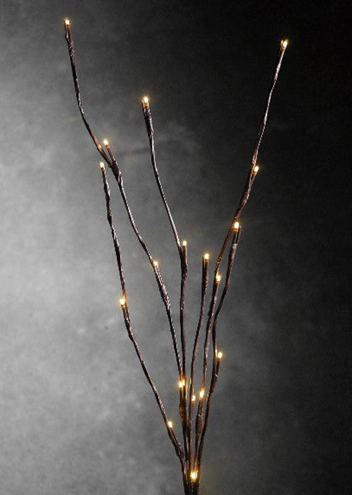 5 Sets LED Light Bunch Stem - Warm White Battery Fairy Lights, 50cm High, 20 Bulbs/Petals