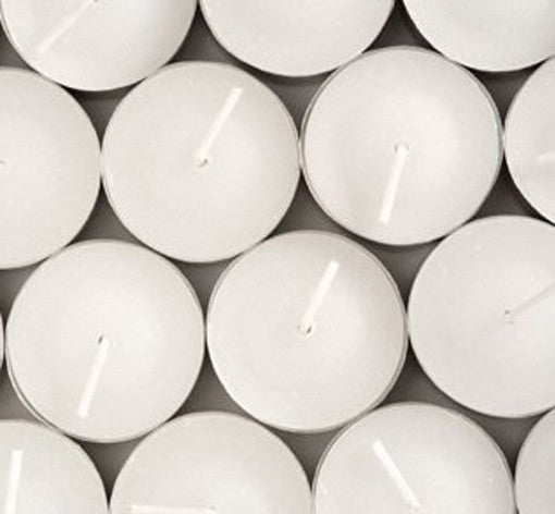 20 Pack Tea Light Candles - White Smokeless Tealights Unscented - 9 Hour Burn Time