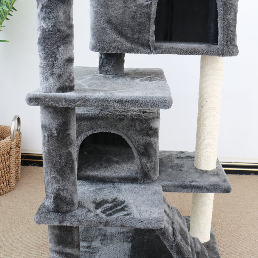 Cat Scratching Tree CATIO Chipboard Flannel - Abstract Deluxe 50x50x127cm