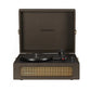 Crosley Voyager Bluetooth Portable Turntable + Crosley Asheville Stand Bundle - Cocoa