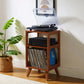 Crosley Voyager Bluetooth Portable Turntable + Crosley Asheville Stand Bundle - Floral