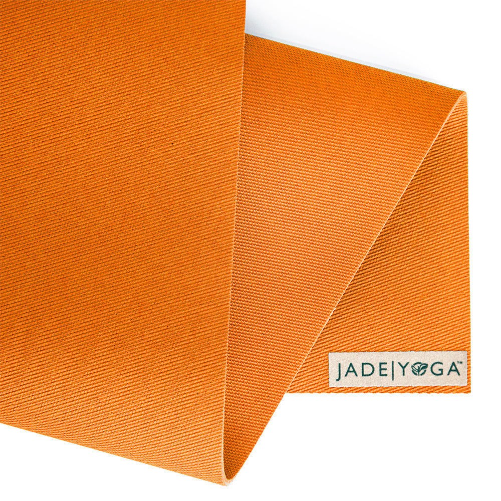 Jade Yoga Harmony Mat Orange & Etekcity Scale for Body Weight and Fat Percentage Black Bundle