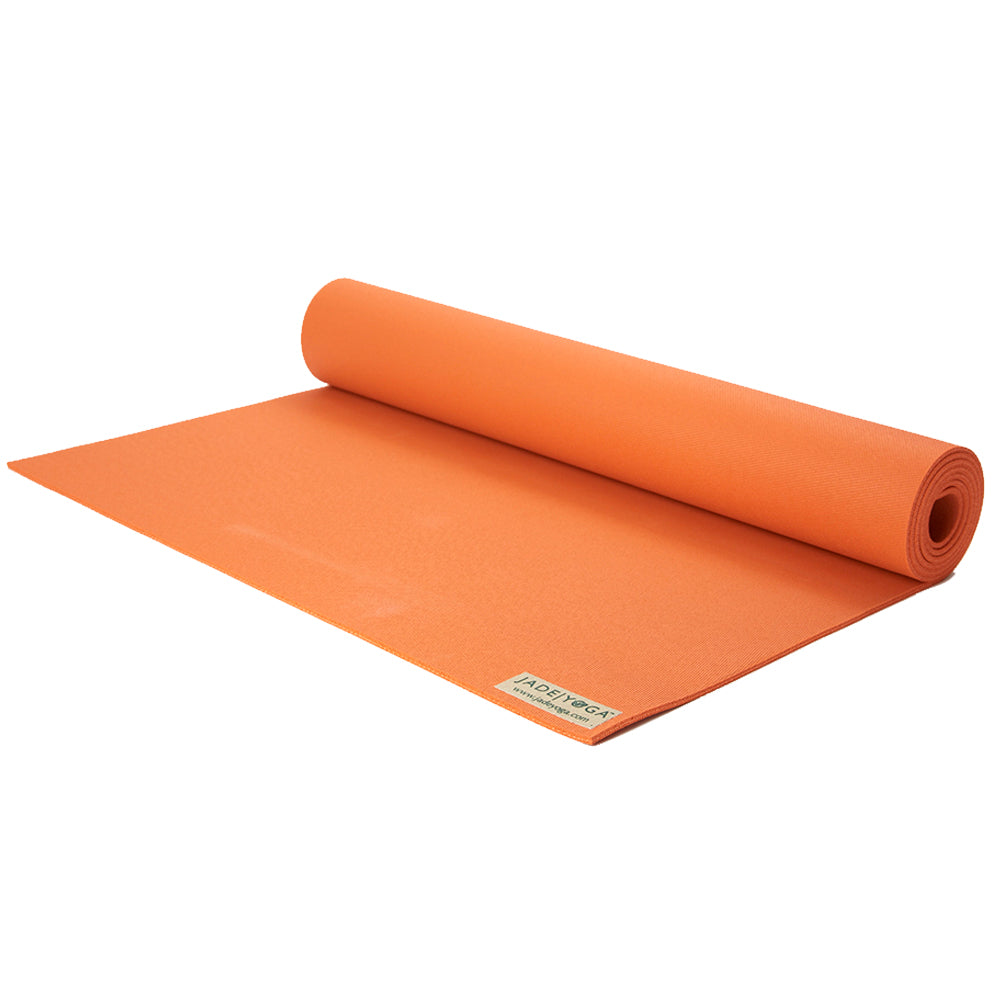 Jade Yoga Harmony Mat Orange & Etekcity Scale for Body Weight and Fat Percentage Black Bundle