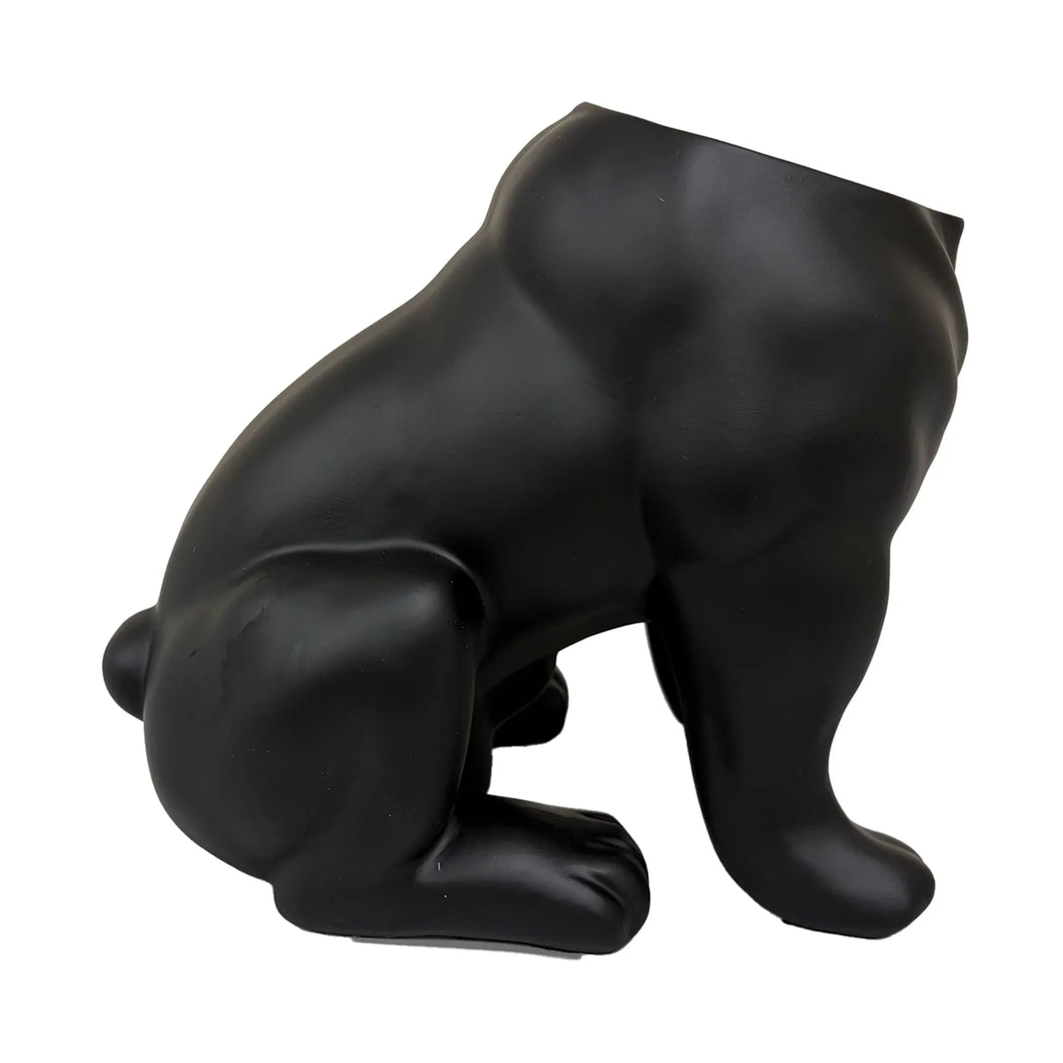Urban Attitude Maggie Bulldog Planter - Matte Black