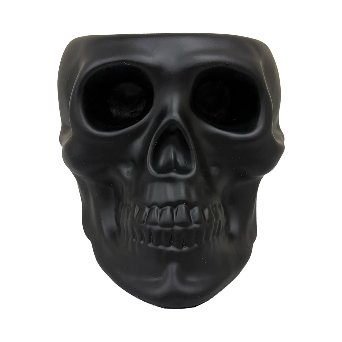 Urban Attitude Skull Statue - Matte Black