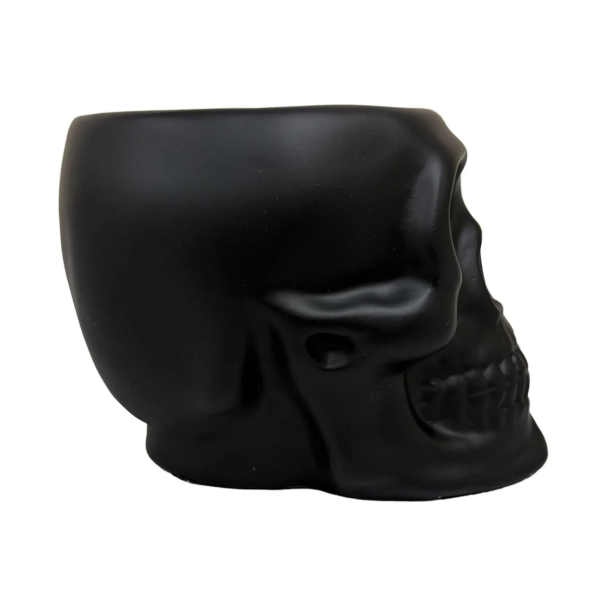 Urban Attitude Skull Statue - Matte Black