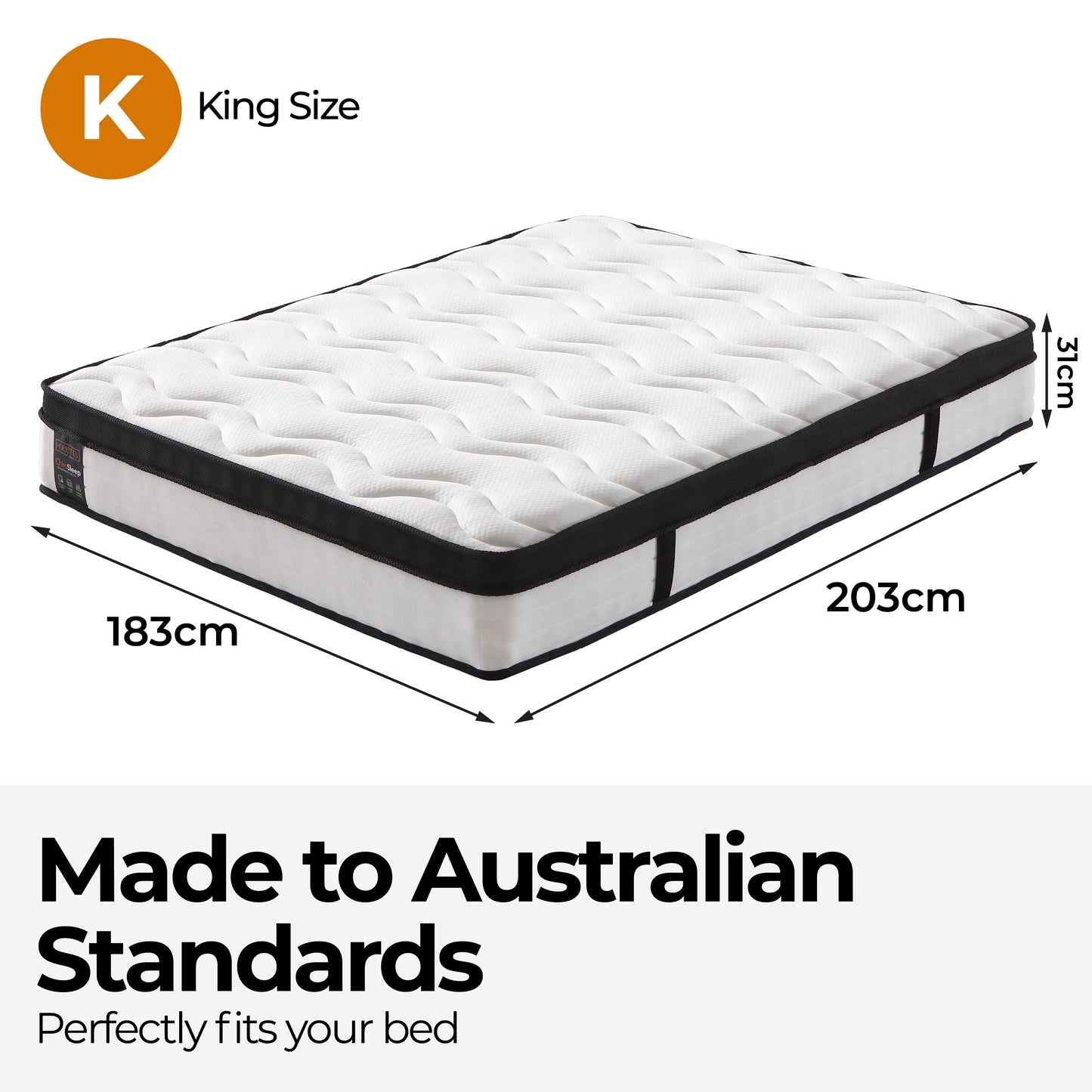 ChiroSleep Orthopaedic Euro Top Pocket Spring King Mattress