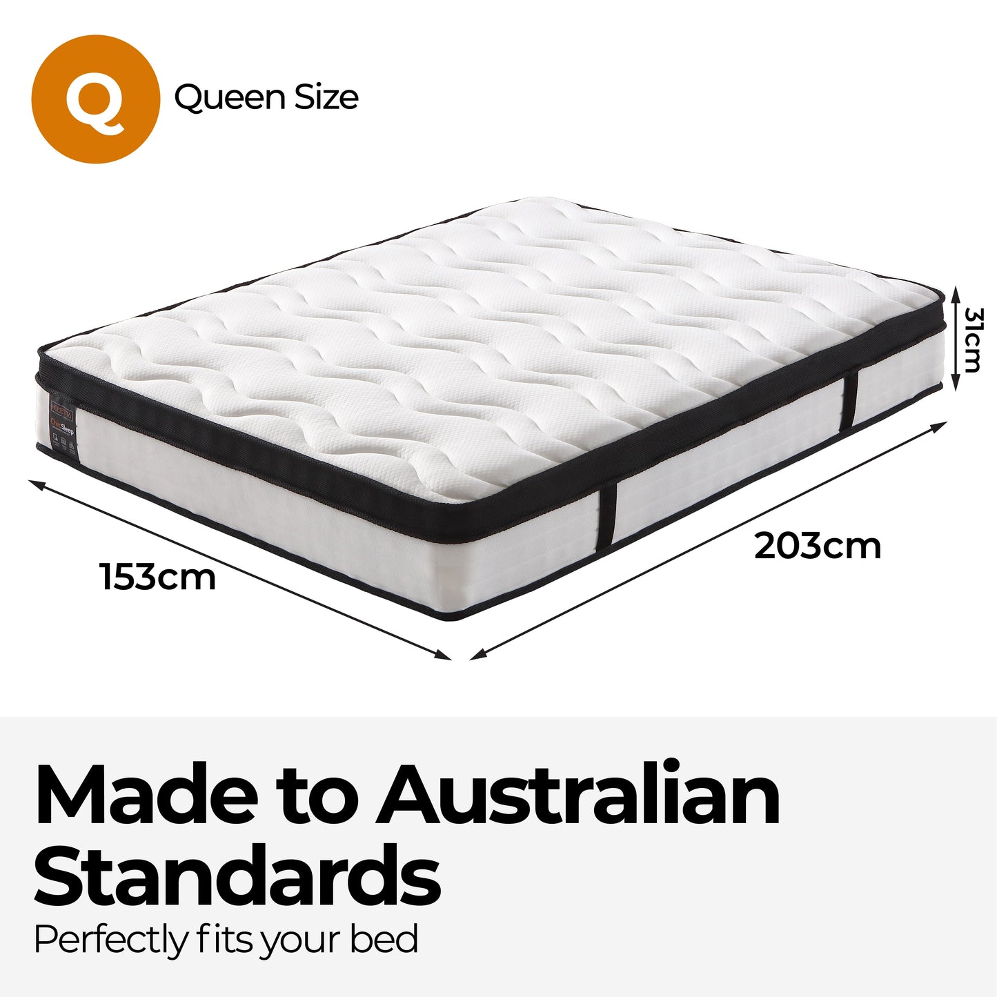 ChiroSleep Orthopaedic Euro Top Pocket Spring Queen Mattress