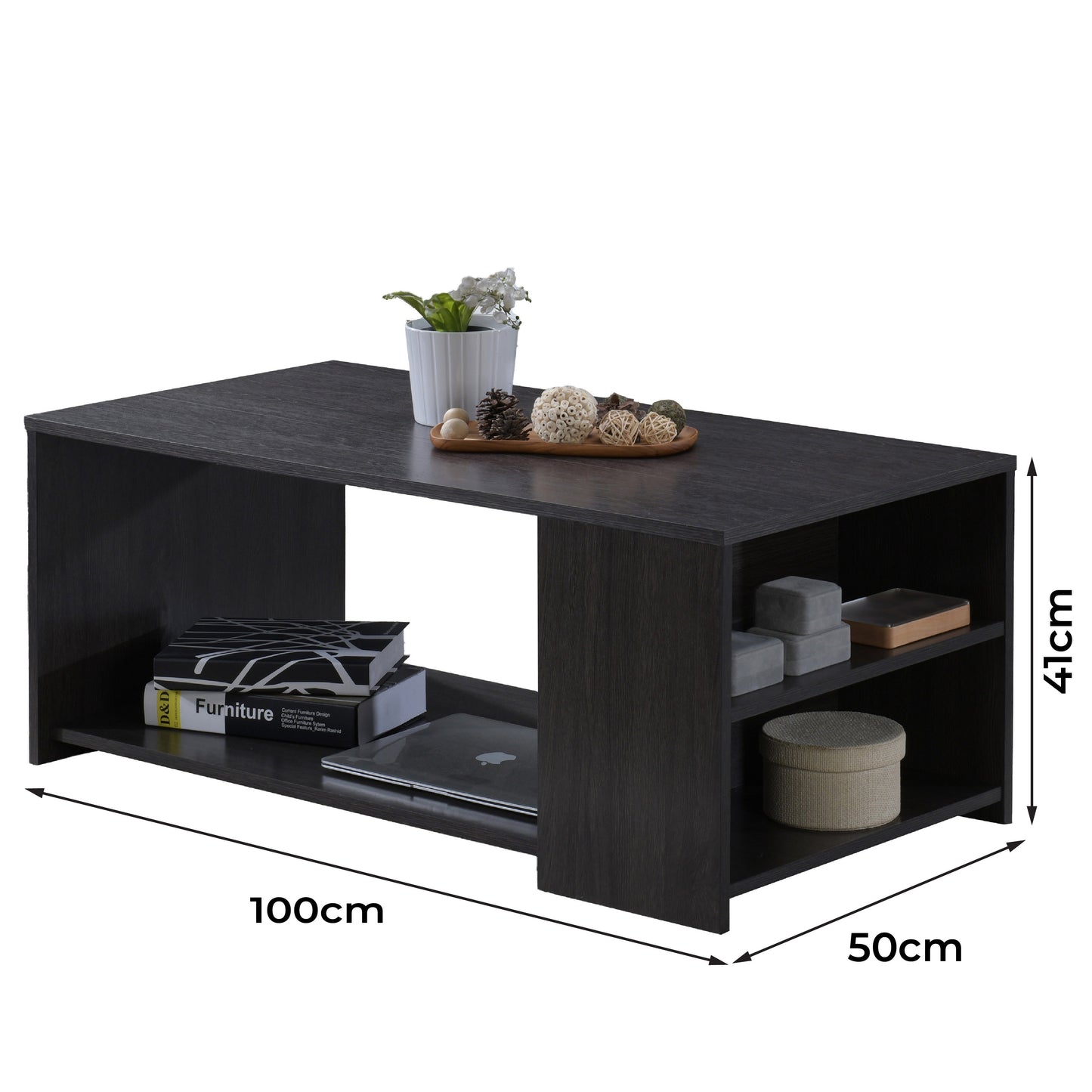 Amelia Coffee Table - Espresso Dark Brown