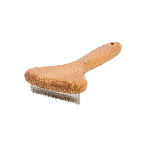 Deshedding Tool Natural Bamboo for Cats & Dogs