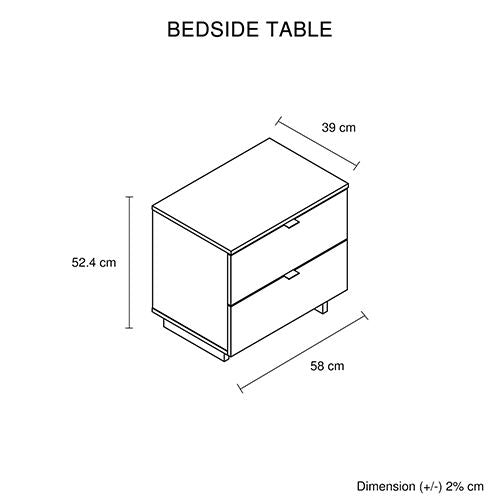 4 Pcs Queen Bedroom Suite with Tallboy in Fabric LED Light