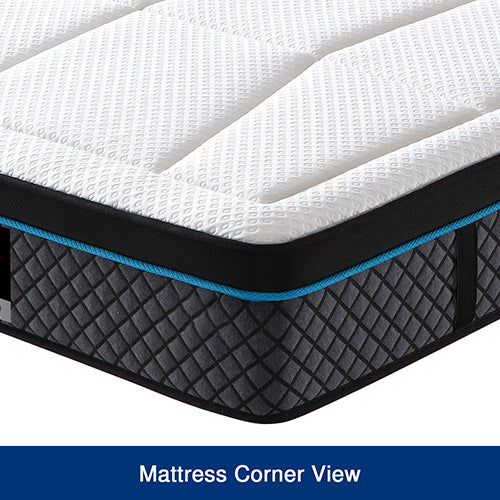 King Mattress in Coolmax Memory Foam 6 Zone Pocket Coil Soft Firmness