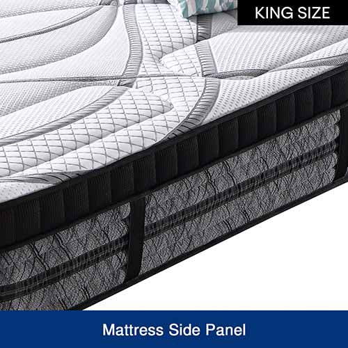 Mattress King Size Pocket Coil Spring Foam Firm Bed - 32cm Thick