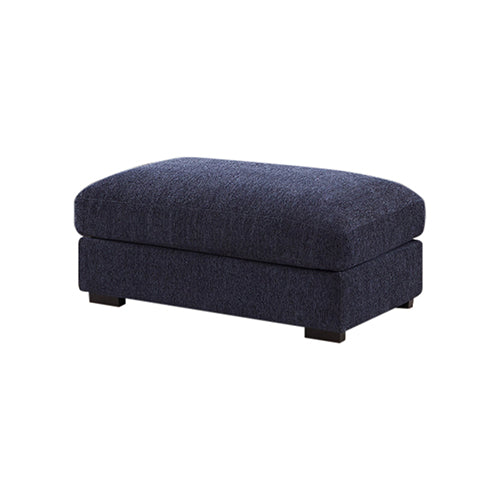 Orion Corner Sofa Premium Fabric Upholstery Padded Seat Wooden Frame with Rubber Wooden Legs and Ottoman