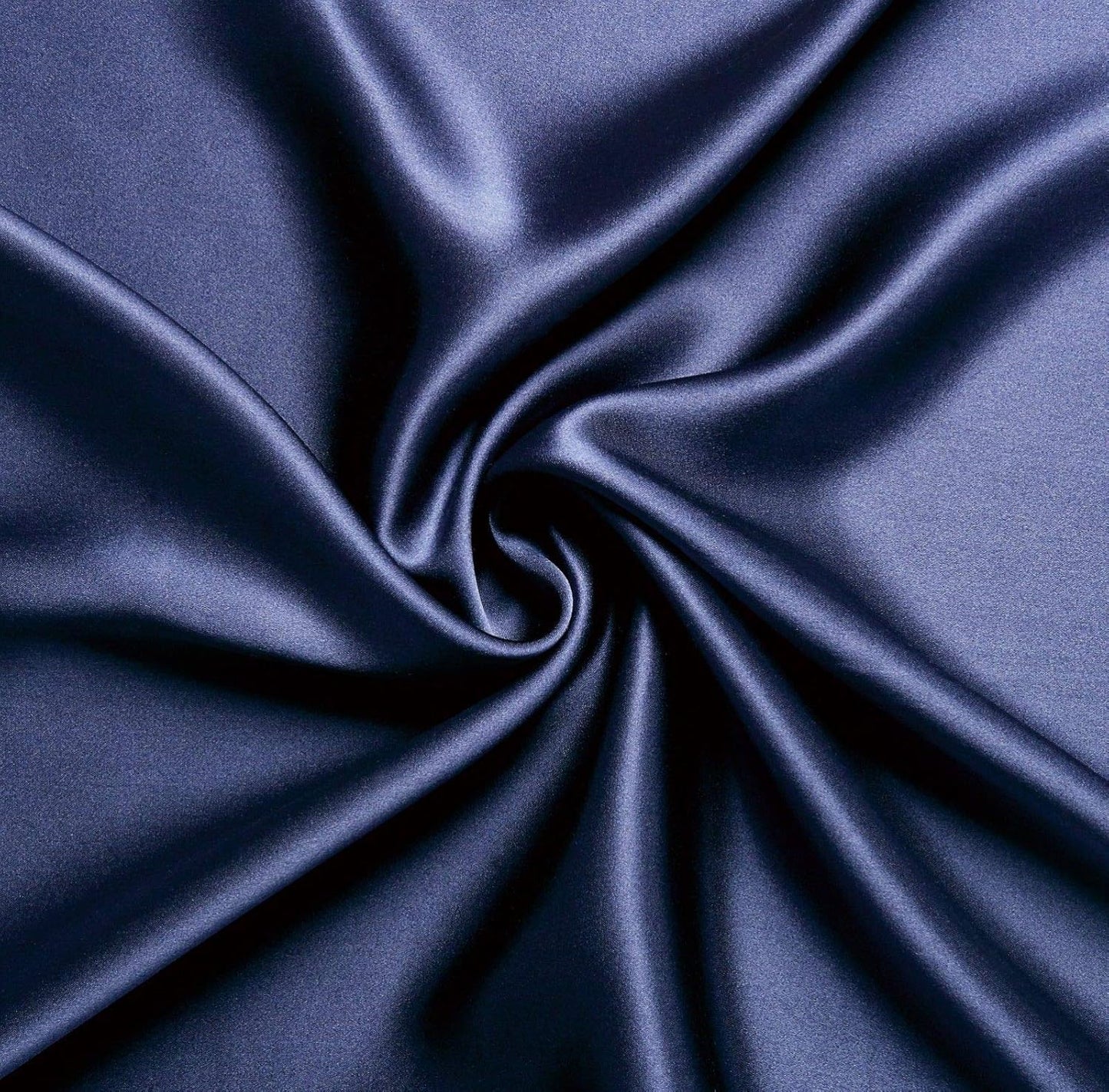 Luxury Pillowcase Set of 2 100% Pure Mulberry Silk on Both Sides - Navy Blue