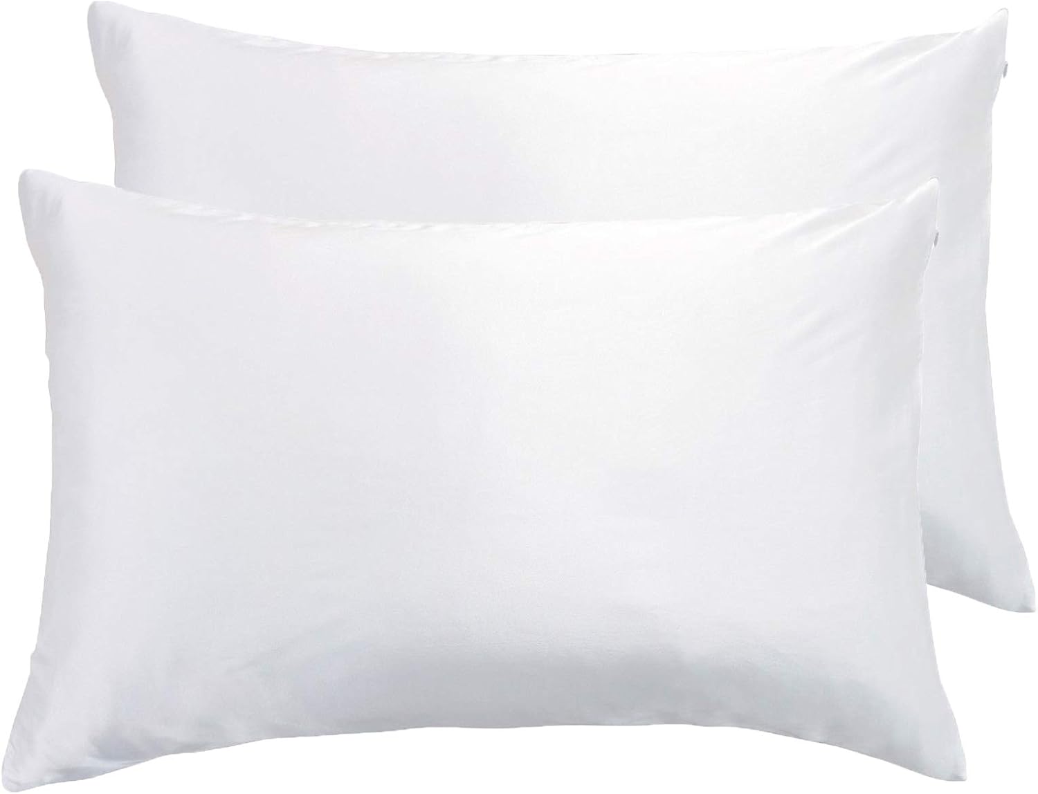 Luxury Pillowcase 2 Pack - 100% Pure Mulberry Silk on Both Sides - White