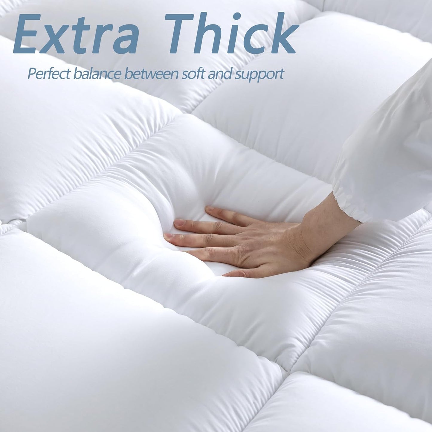 Luxury Extra Thick 1000GSM Mattress Topper - Single