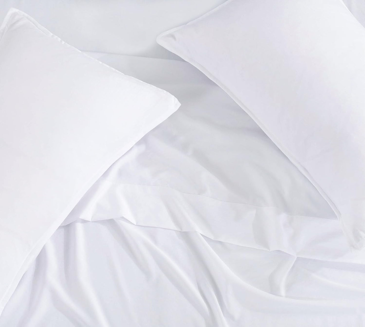 Vintage Washed Microfiber Sheet Set with 2 Pillowcases - White - Double