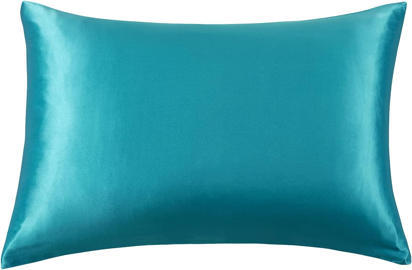 Luxury Pillowcase - 100% Pure Mulberry Silk on Both Sides - Teal