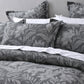 Bianca Maidstone Grey Floral Jacquard Bedspread Set King
