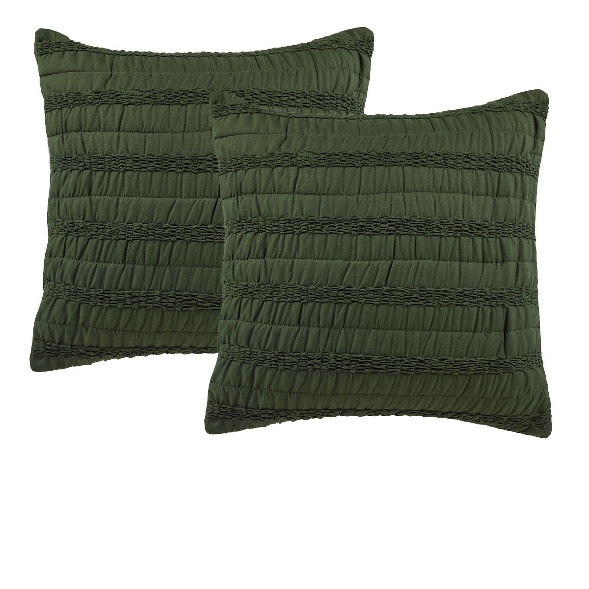 Bianca Pair of Vienna Green European Pillowcases