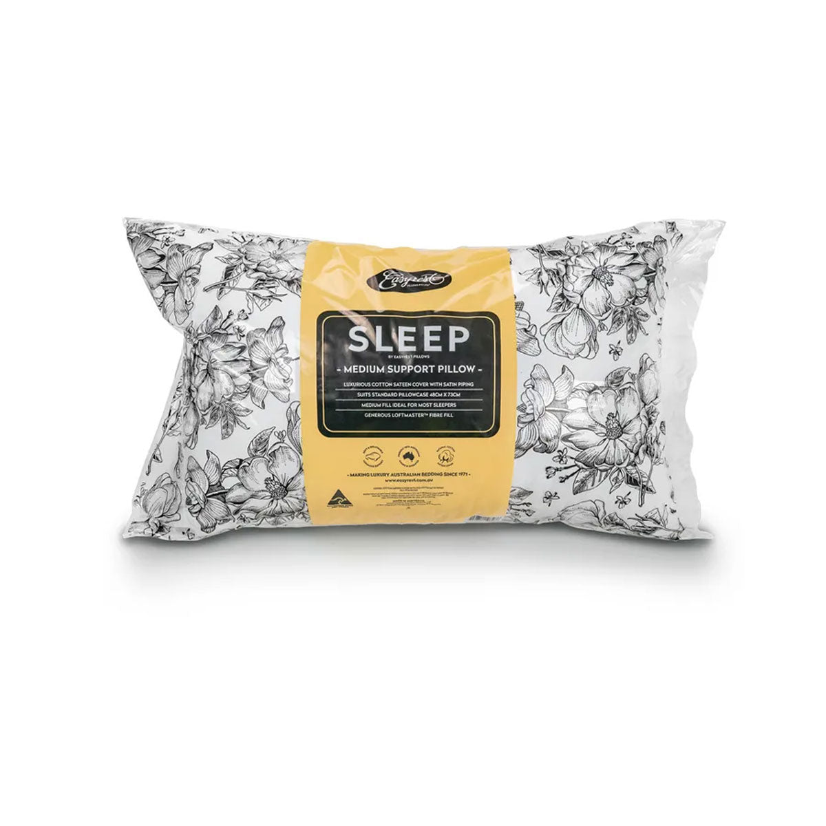 Easyrest Sleep Medium Support Standard Pillow 48 x 73 cm