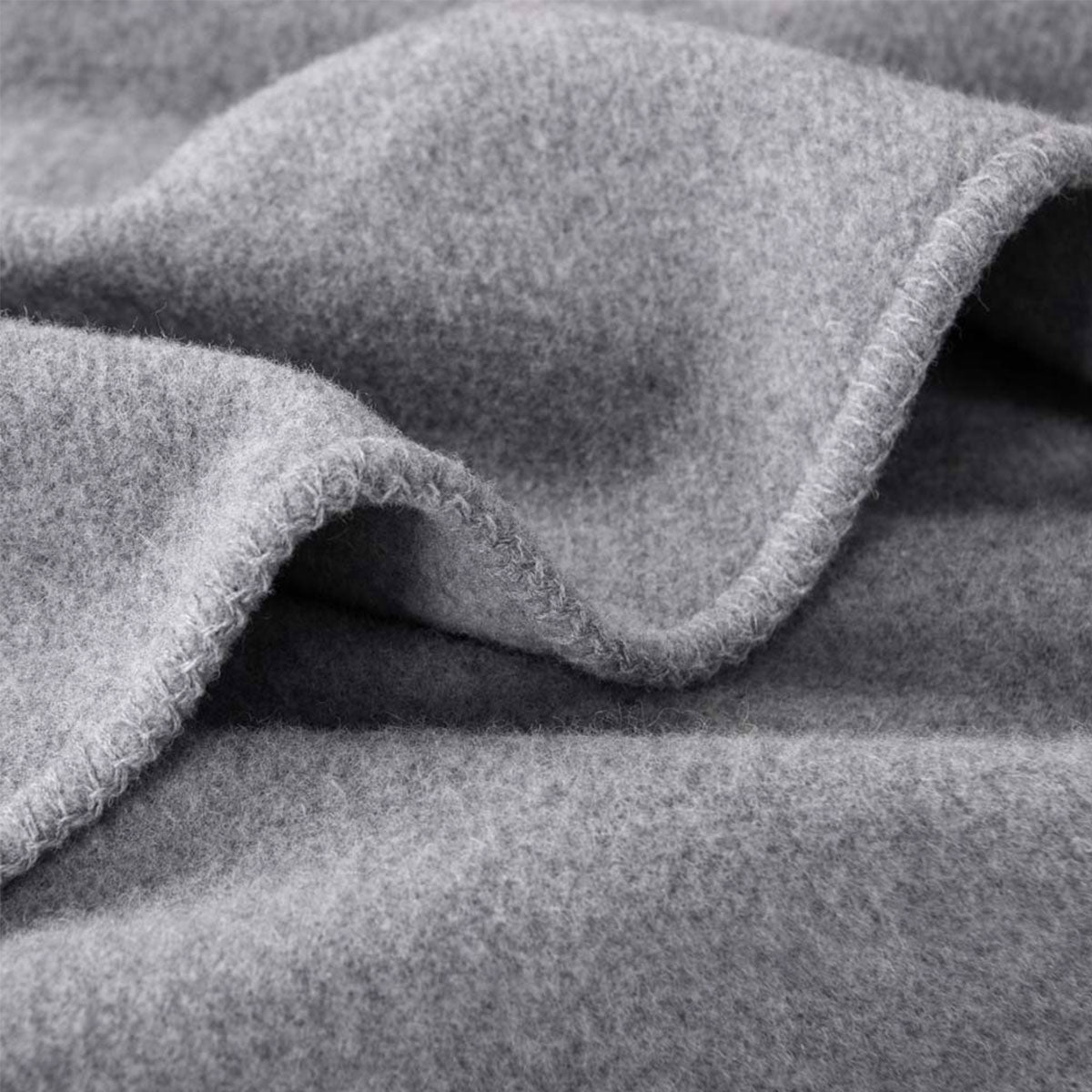 Wool Blanket Double 400GSM Premium Australian Pure - Grey Laconia