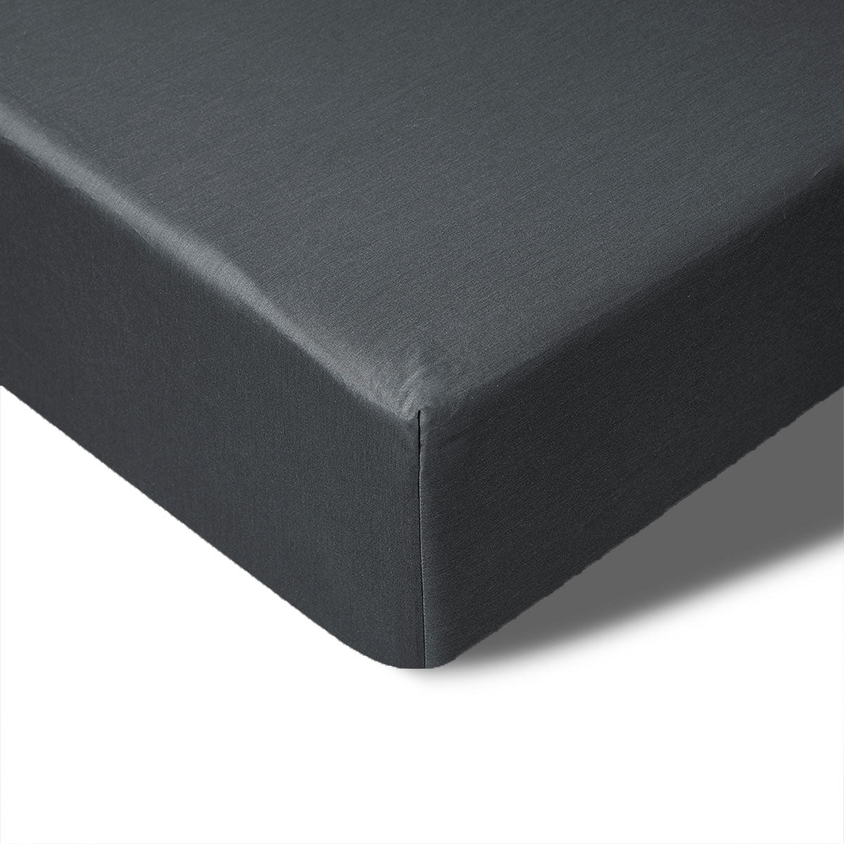 Accessorize 400TC Charcoal Bamboo Cotton Fitted Sheet 40cm Wall King Single