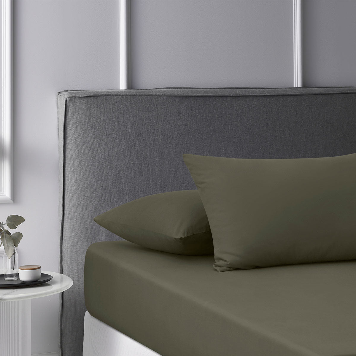 Fitted Sheet Set King Accessorize Caramel Washed Cotton