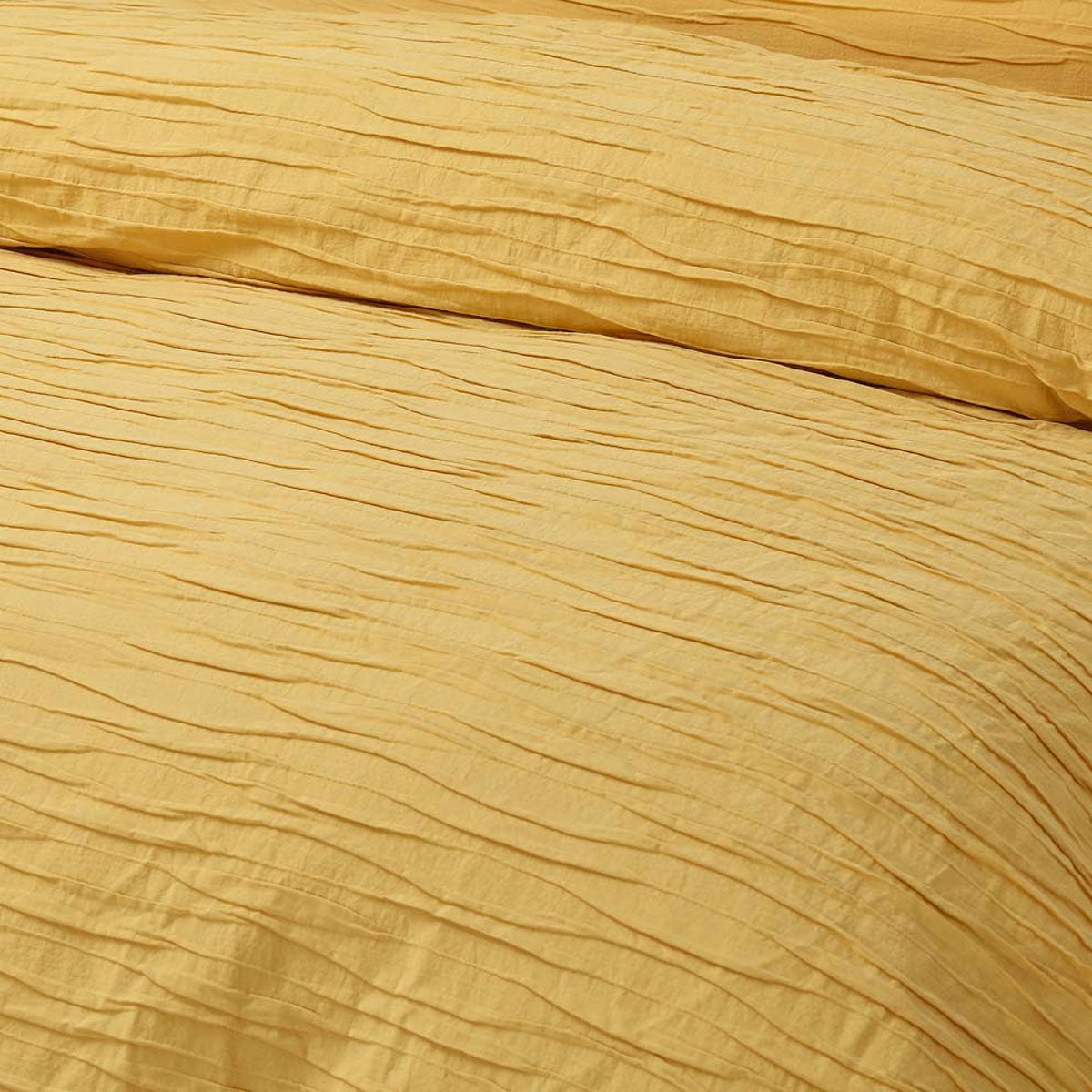 Quilt Cover Set Queen Vintage Design Homewares Malvern Ochre Cotton