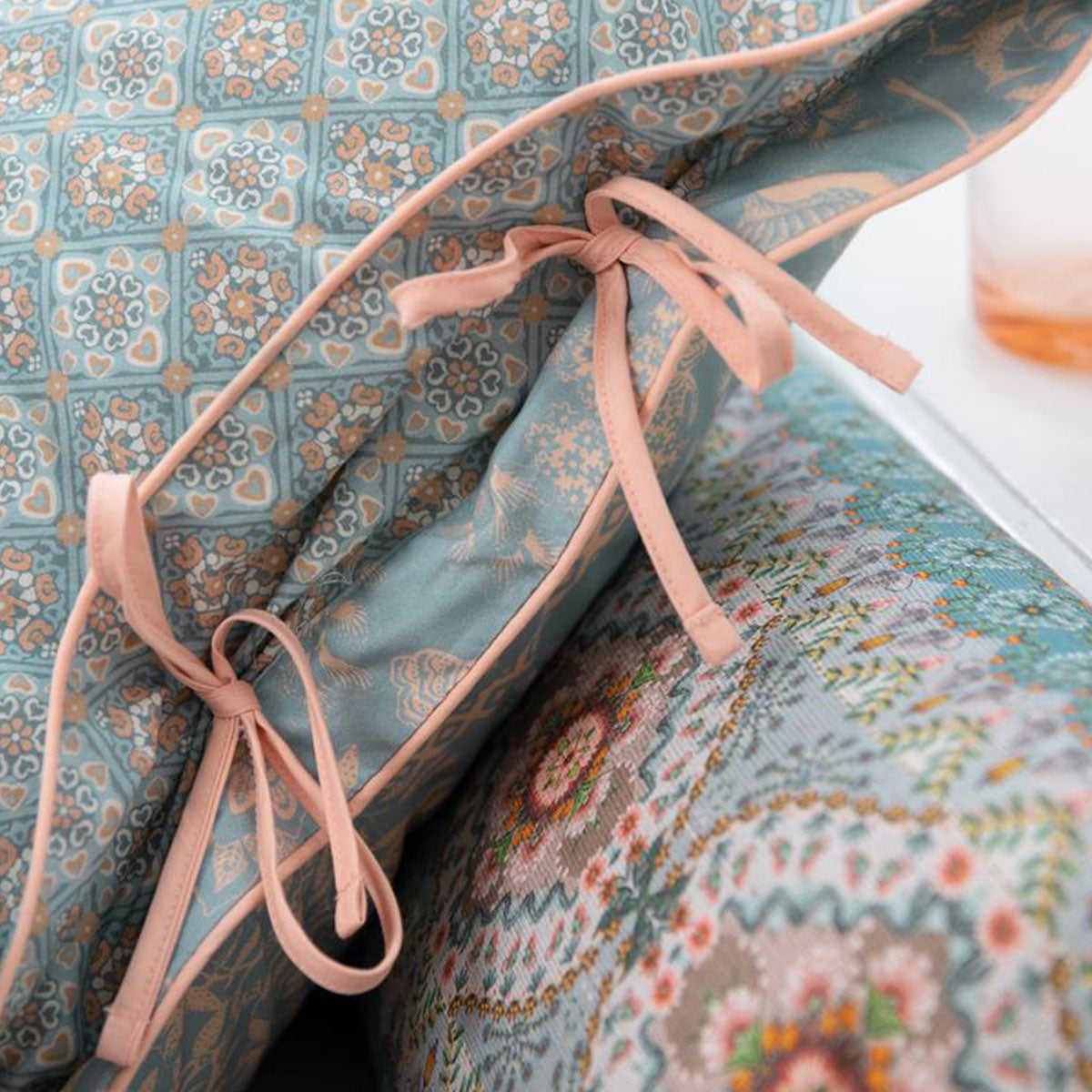 Quilt Cover Set PIP Studio Origami Tree Light Blue - Queen