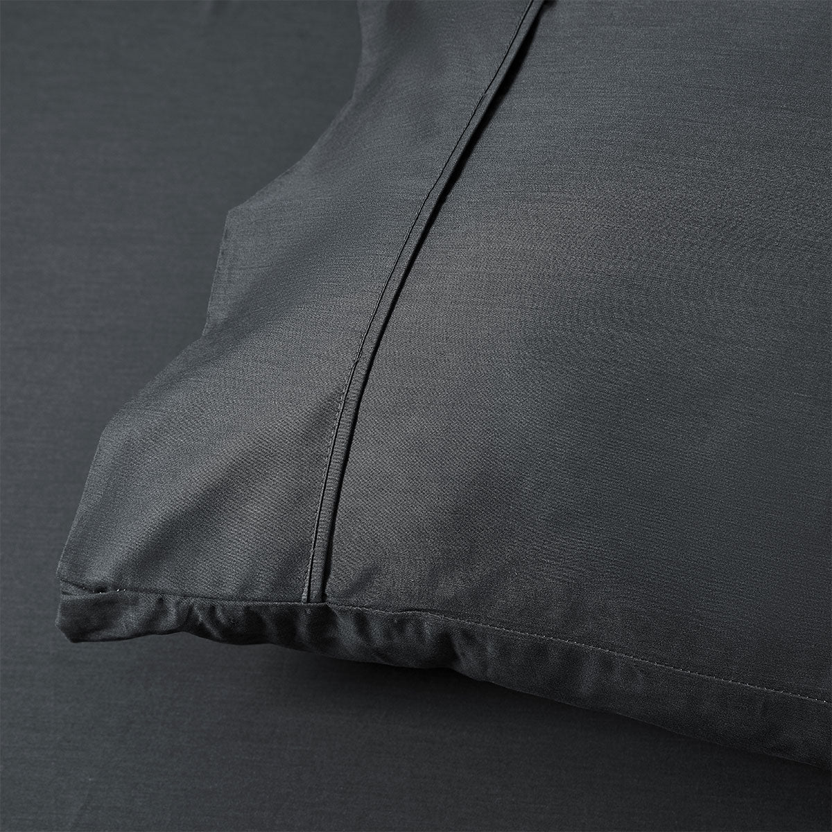 Sheet Set Single 400TC Charcoal Bamboo Cotton 40cm Wall Accessorize