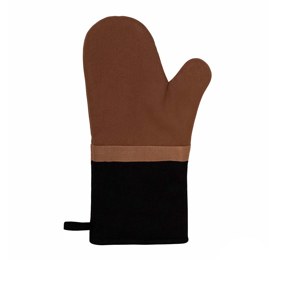 J Elliot Home Selby Cotton Oven Mitt 34 x 15 cm Ginger & Black