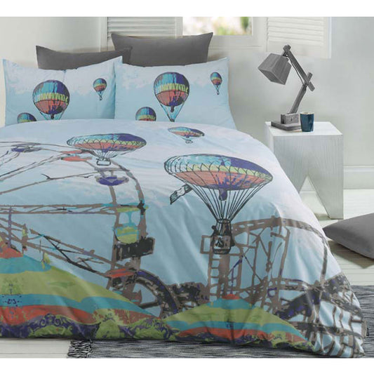 Retro Home Quilt Cover Set Carnival - King