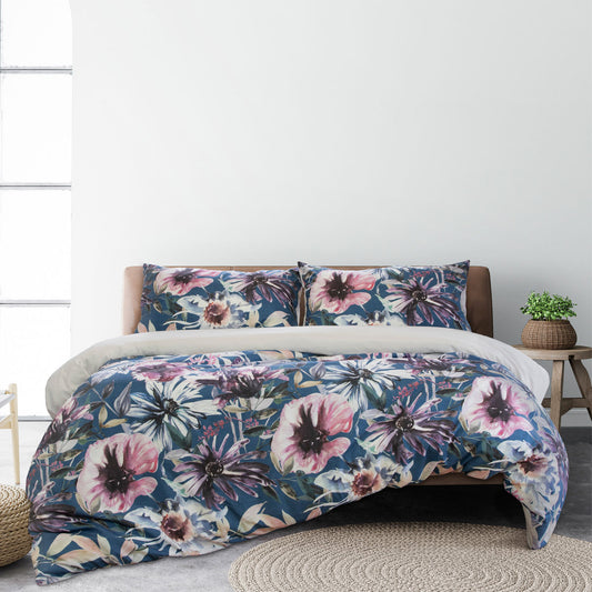 Quilt Cover Set Jenna Printed Queen - Ardor