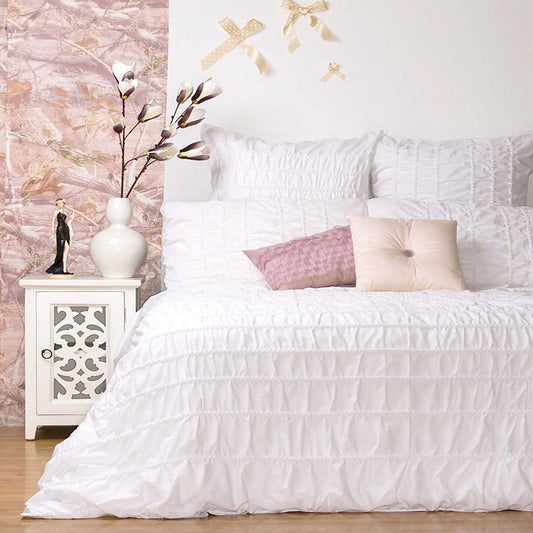 Ardor Tuscany White Quilt Cover Set - Queen