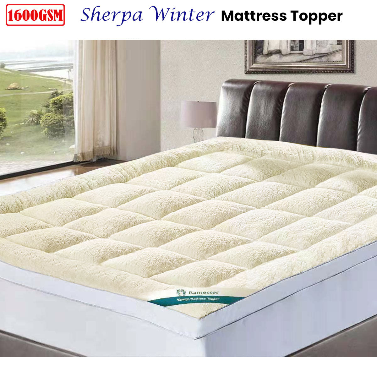 Mattress Topper Ramesses 1600GSM Sherpa Winter - King