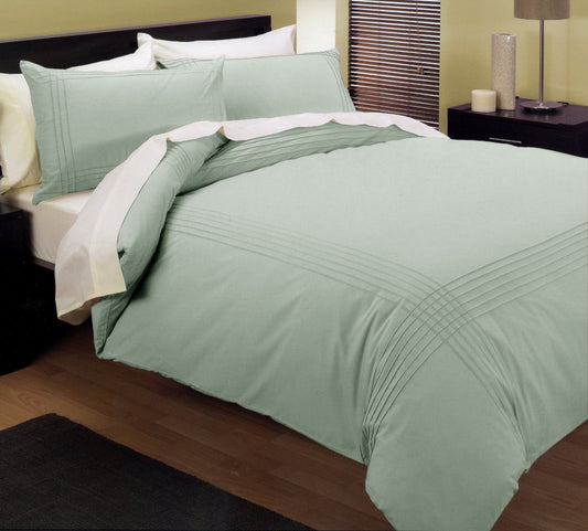 Kingtex Pintuck Quilt Cover Set Queen - Melon