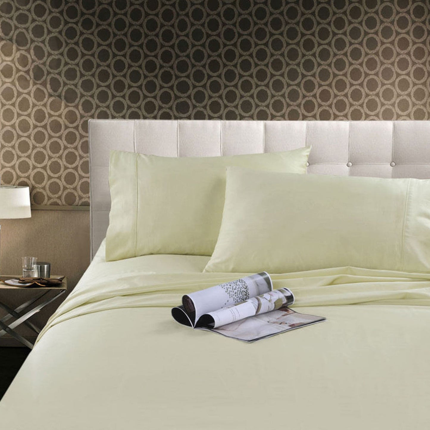 Cotton Sheet Set Kingtex 300TC - Cream King
