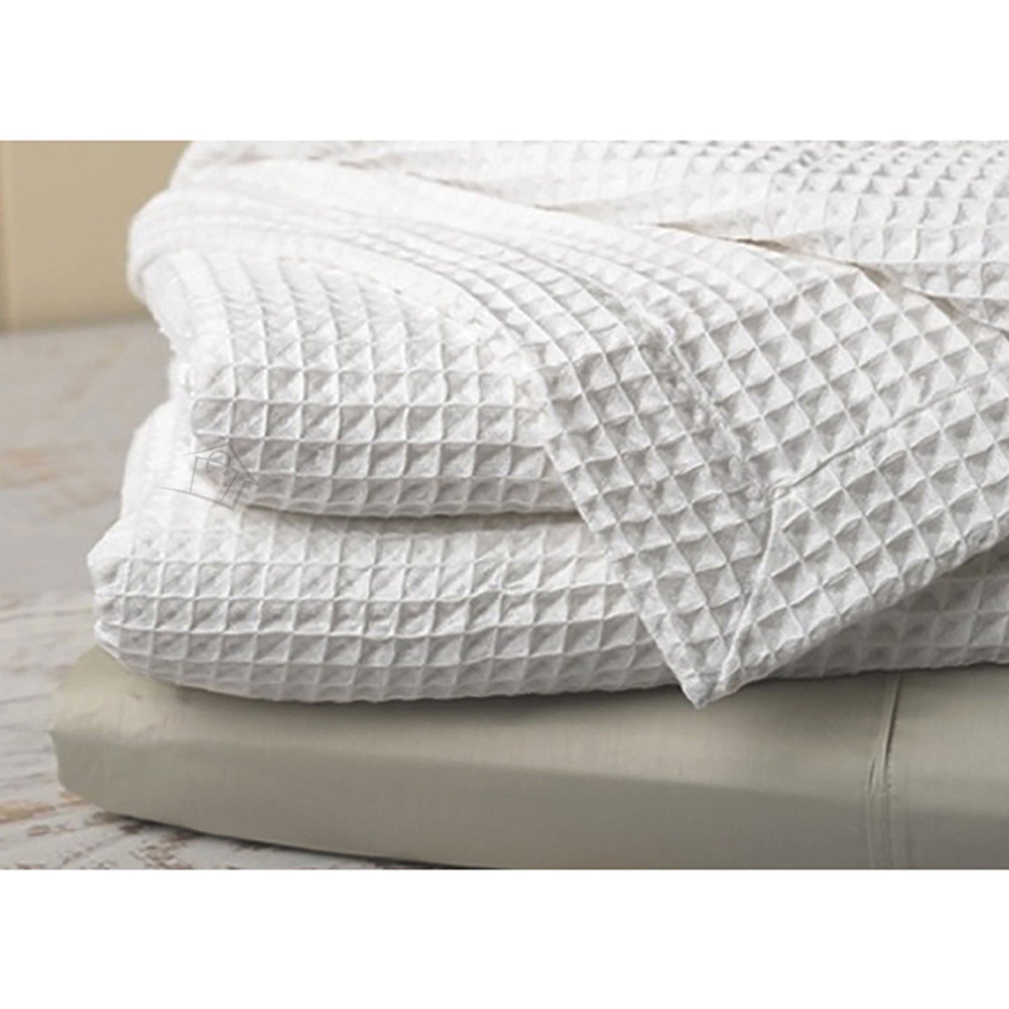 Ardent Premium Super Soft Cotton Waffle Blanket White Queen