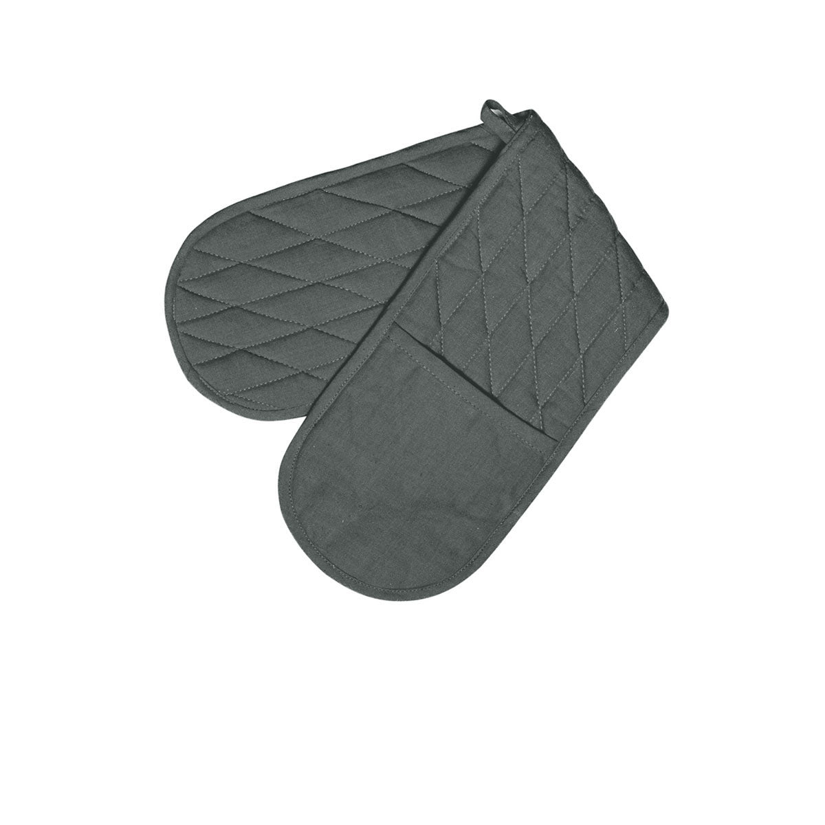 Rans Manhattan Charcoal Cotton Double Oven Mitt