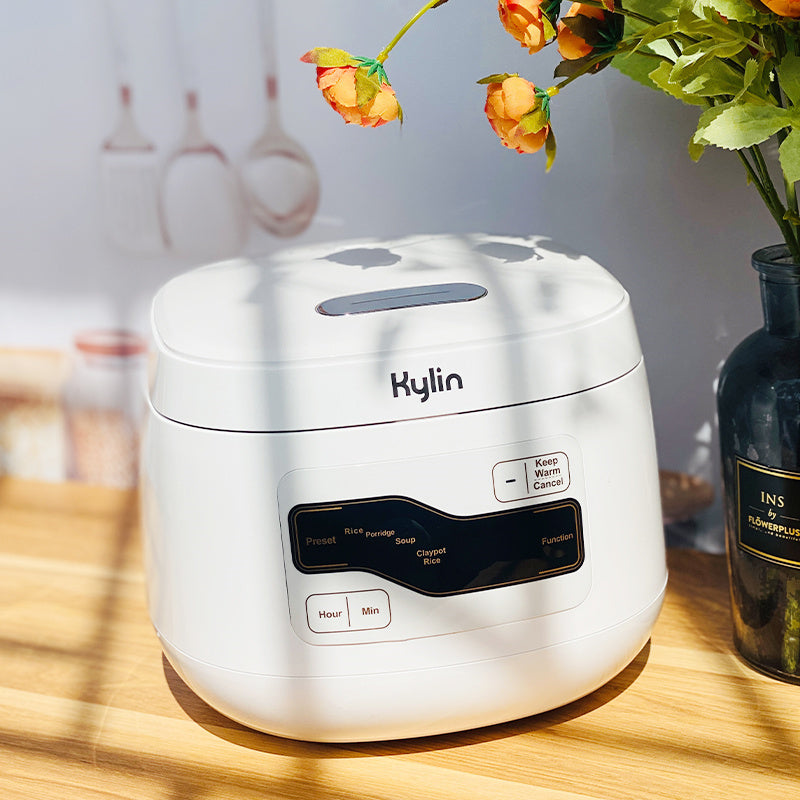 Rice Cooker Kylin Multi-Function 4 Cups Ceramic Pot 2L White AU-K1020