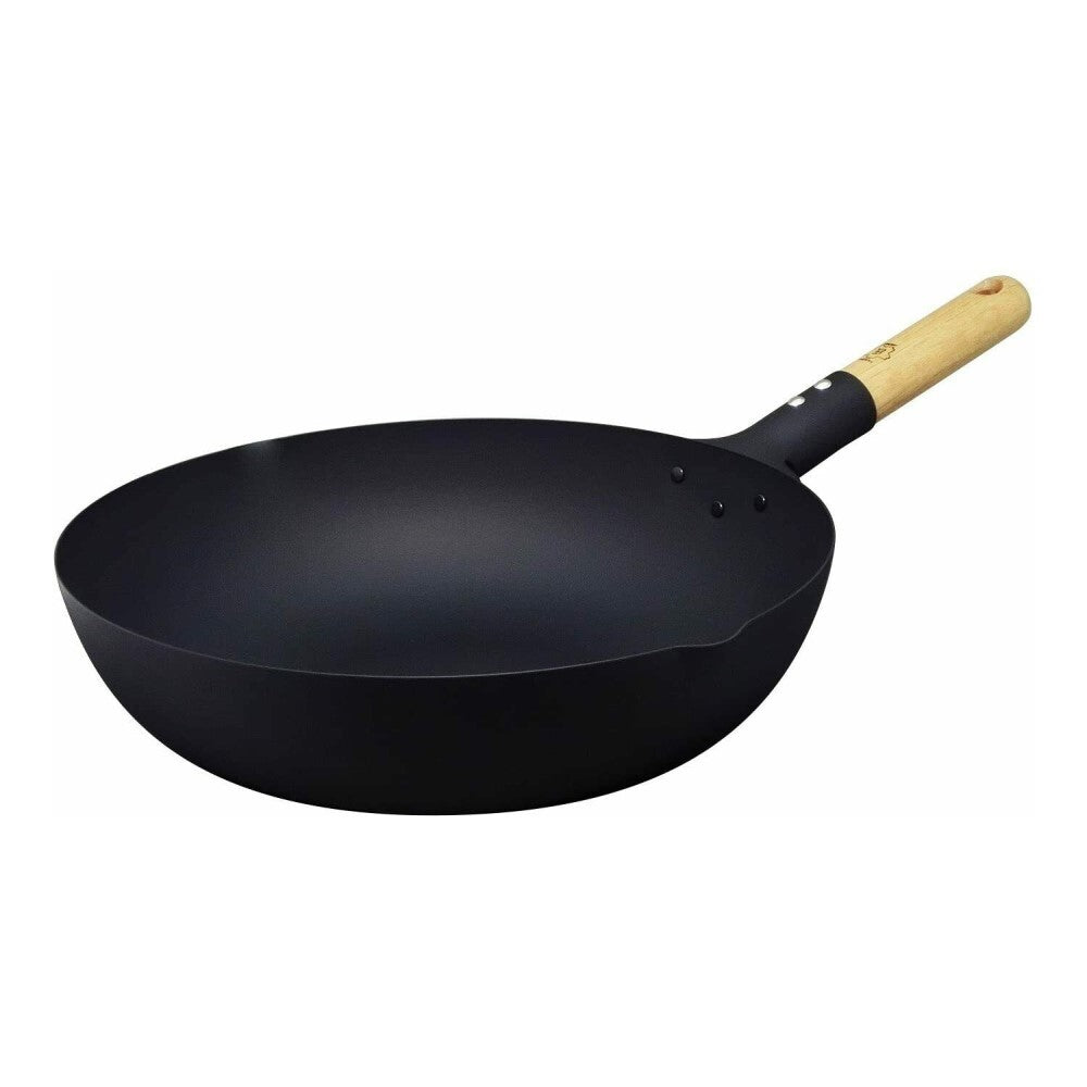 Cast Iron Wok Takumi Premium Magma Plate Made in Japan - 24cm