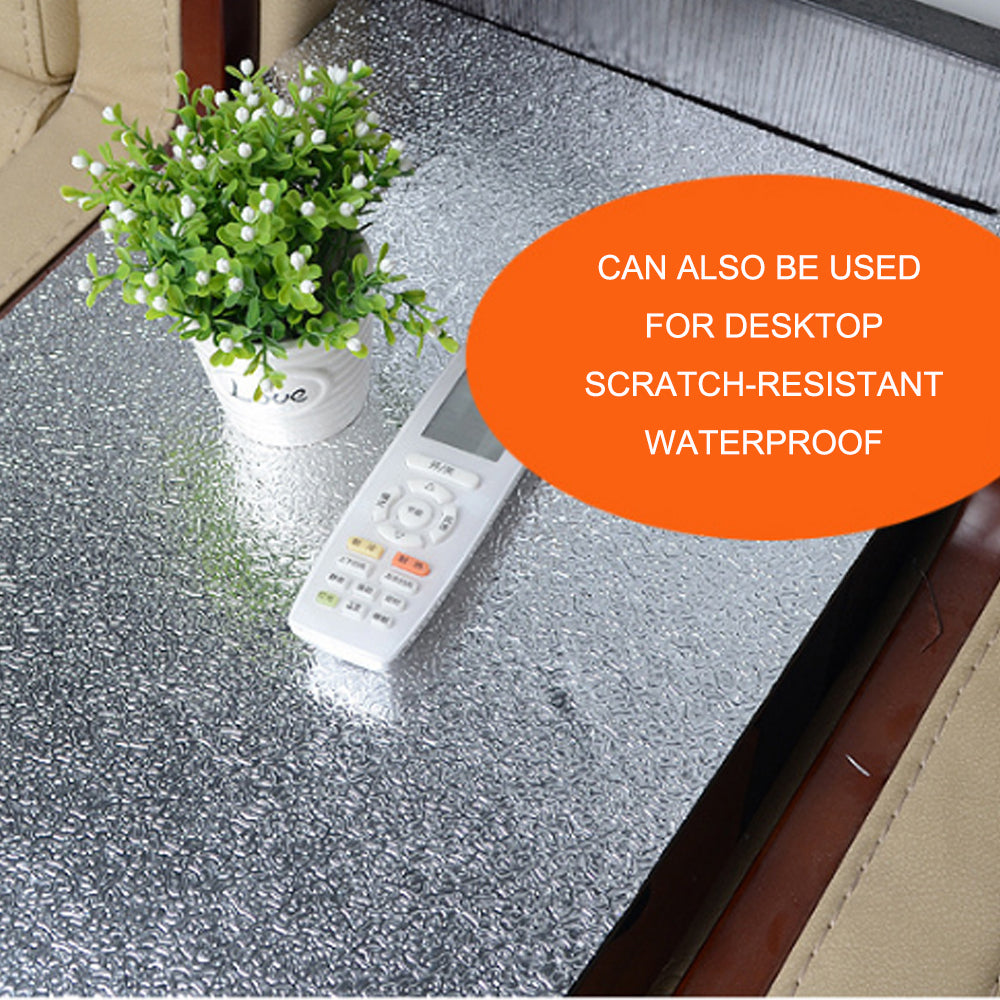 Aluminum Foil Sticker Self-Adhesive Oil-Proof Waterproof Kitchen Cabinet Wall - 40x500cm